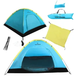 KIRKJUBØUR Outdoor|Camping^® "Vindr" Camping 2 personas Tienda de campaña turquesa