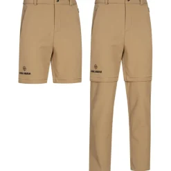 Hombre KIRKJUBØUR Outdoor|Pantalones Largos^® Zip-Off Hombre 2 en 1 Pantalón de trekking Marrón