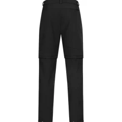 KIRKJUBØUR Outdoor^® Zip-Off Hombre 2 en 1 Pantalón de trekking negro