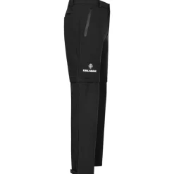 KIRKJUBØUR Outdoor^® Zip-Off Hombre 2 en 1 Pantalón de trekking negro
