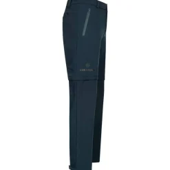 KIRKJUBØUR Outdoor^® Zip-Off Hombre 2 en 1 Pantalón de trekking azul marino