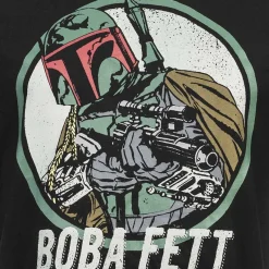 Hombre Lizenz Héroes De La Infancia|Camisetas^LA GUERRA DE LAS GALAXIAS Retro Boba Fett Hombre Camiseta POMTS079BLK