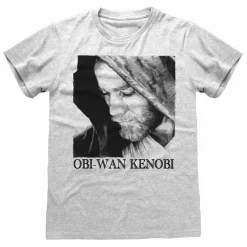 Lizenz Héroes De La Infancia^La guerra de las galaxias Kenobi Profile Hombre Camiseta SWC02969TSC