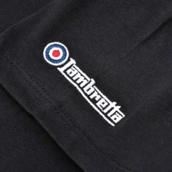 Hombre Lambretta Camisetas^Chest Stripe Hombre Camiseta SS0157-BLK