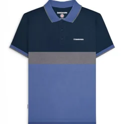 Hombre Lambretta Camisas Y Polos^Contrast Panel Hombre Polo SS1219-MARINO