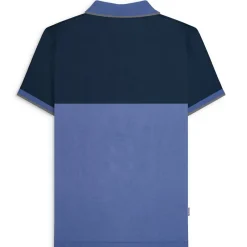 Hombre Lambretta Camisas Y Polos^Contrast Panel Hombre Polo SS1219-MARINO