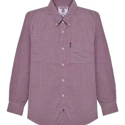 Hombre Lambretta Camisas Y Polos^Gingham Check Hombre Camisa de manga larga RWIS1384