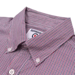 Hombre Lambretta Camisas Y Polos^Gingham Check Hombre Camisa de manga larga RWIS1384