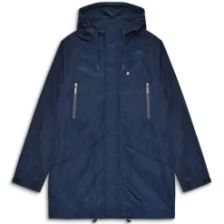Hombre Lambretta Chaquetas^Heaton Waterproof Hombre Parka Chaqueta LAM14-AZUL MARINO