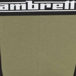 Hombre Lambretta Multipacks|Ropa Interior^Paisley Hombre Calzoncillos bóxer Pack de 3 SS1065-KHAKI/BLK