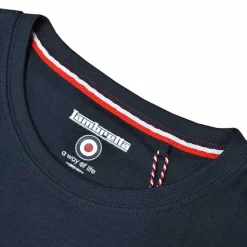 Hombre Lambretta Camisetas^Pannelled Tee Hombre Camiseta SS9036-MARINO