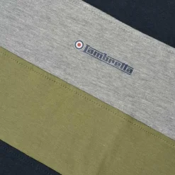Hombre Lambretta Camisetas^Pannelled Tee Hombre Camiseta SS9036-MARINO