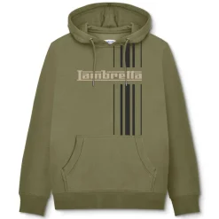 Hombre Lambretta Sudaderas Y Jerséis^Racing Stripe Hombre Sudadera con capucha SS5027-KHAKI