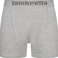 Hombre Lambretta Multipacks|Ropa Interior^Retro Hombre Calzoncillos bóxer Pack de 3 SS8204-NEGRO/GRIS/BLANCO