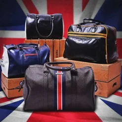 Lambretta Bolsos^Retro Sports Bag Bolso 23x40x25 T20064S-NEGRO/BLANCO