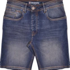 Hombre Lambretta Pantalones Cortos^Stafford Hombre Pantalones vaqueros cortos LAM7625-TINTE