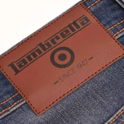 Hombre Lambretta Pantalones Cortos^Stafford Hombre Pantalones vaqueros cortos LAM7625-TINTE