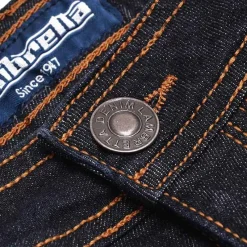 Hombre Lambretta Pantalones Cortos^Stafford Hombre Pantalones vaqueros cortos LAM7625-NVY