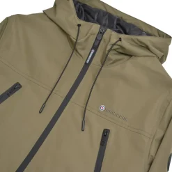 Hombre Lambretta Chaquetas^Terrace Waterproof Hombre Parka Chaqueta SS7817-KHAKI