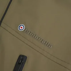 Hombre Lambretta Chaquetas^Terrace Waterproof Hombre Parka Chaqueta SS7817-KHAKI