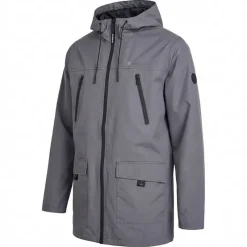 Hombre Lambretta Chaquetas^Terrace Waterproof Hombre Parka Chaqueta SS7817-HIERRO