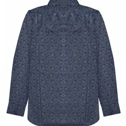 Hombre Lambretta Camisas Y Polos^Tonal Paisley Hombre Camisa de manga larga RWIS1383