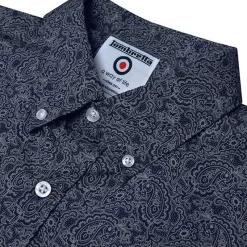 Hombre Lambretta Camisas Y Polos^Tonal Paisley Hombre Camisa de manga larga RWIS1383