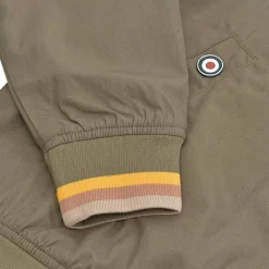 Hombre Lambretta Chaquetas^Triple Tipped Hombre Chaqueta SS1626 Caqui Dorado