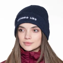 LEANDRO LIDO Gorros^"Callata" Beanie Gorro de invierno azul marino