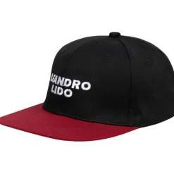 LEANDRO LIDO Gorras^"No. 3" Snapback Gorra negro/rojo