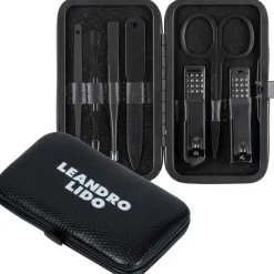 LEANDRO LIDO Otros Accesorios^"Perugia" Set de manicura 8 piezas negro