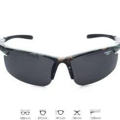 LEANDRO LIDO Ciclismo|Outdoor^Power Gafas de sol deportivas camuflaje/negro