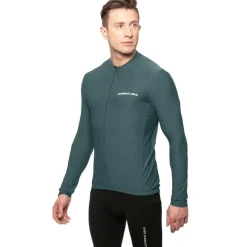 LEANDRO LIDO Ciclismo^"Procida" Hombre Maillot de ciclismo de manga larga verde