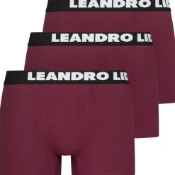 Hombre LEANDRO LIDO Multipacks|Ropa Interior^"Ravello" Hombre Calzoncillos bóxer Pack de 3 rojo