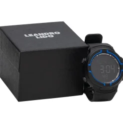 LEANDRO LIDO Accesorios De Fitness|Relojes^"Vernazza" Unisex Reloj deportivo negro/azul