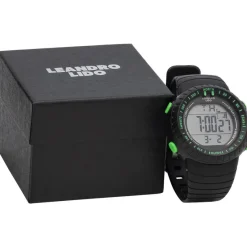 LEANDRO LIDO Accesorios De Fitness|Relojes^"Vescia" Unisex Reloj deportivo negro/verde