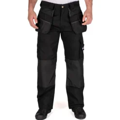 Hombre Lee Cooper Equipo De Trabajo|Vestuario Laboral^Funda Pocket Workwear Hombre Pantalón de trabajo negro LCPNT216-BLK