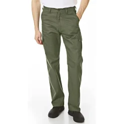 Hombre Lee Cooper Equipo De Trabajo|Vestuario Laboral^Hombre Pantalón de trabajo cargo color caqui LCPNT205-KHA