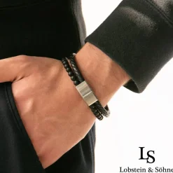 Lobstein & Söhne Otros Accesorios^Lobstein & Söhne "Arthur" Hombre Brazalete negro/plata