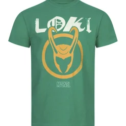 Lizenz Héroes De La Infancia^Loki Laufenyson Marvel Cómics Emblem Hombre Camiseta FCMTS071KEL