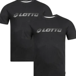 Hombre Lotto Multipacks|Ropa Interior^Duo Hombre Camiseta Pack de 2 negro MDPX10008NET-Negro