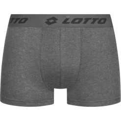 Hombre Lotto Multipacks|Ropa Interior^Retro Hombre Calzoncillos bóxer Pack de 3 gris MBXX1002NET-GREY