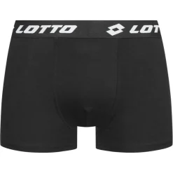 Hombre Lotto Multipacks|Ropa Interior^Retro Hombre Calzoncillos bóxer Pack de 3 negro MBXX1002NET-BLACK