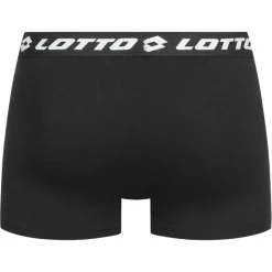 Hombre Lotto Multipacks|Ropa Interior^Retro Hombre Calzoncillos bóxer Pack de 3 negro MBXX1002NET-BLACK