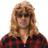 MAASKANTJE Disfraces^"Mongo" Mullet retro Mullet Peluca rubia