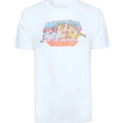 Lizenz Héroes De La Infancia^MAESTROS DEL UNIVERSO Logo Hombre Camiseta POMTS401WHT