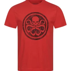 Hombre Lizenz Héroes De La Infancia|Camisetas^MARAVILLA HYDRA Agents of S.H.I.E.L.D. Hombre Camiseta FBMTS672RED