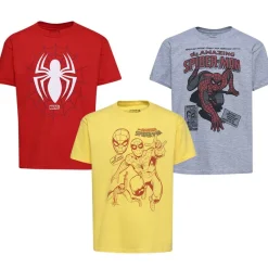 Lizenz Multipacks|Héroes De La Infancia^MARAVILLA Spiderman Trio Niño Camiseta Pack de 3 MABPK009MUL