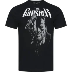 Hombre Lizenz Héroes De La Infancia|Camisetas^MARAVILLA The Punisher One Man Army Hombre Camiseta FBMTS789BLK