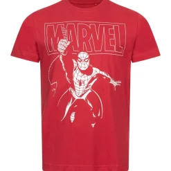 Hombre Lizenz Héroes De La Infancia|Camisetas^Marvel Spiderman Swing Hombre Camiseta FBMTS550RED